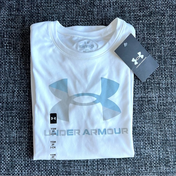 NWT Under Armour Girl’s Logo Tee Size Small - Picture 7 of 7